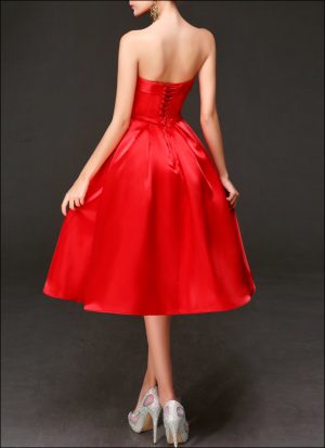 Rotes Cocktailkleid CD660