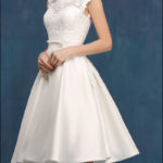 60er Jahre Vintage Brautkleid mit Spitze-777