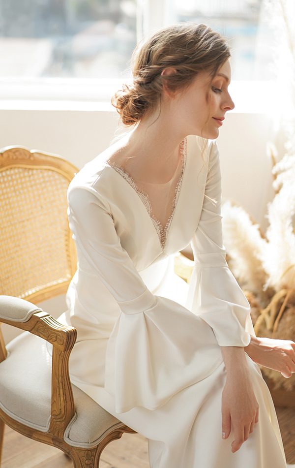 Elegantes Boho Vintage Brautkleid