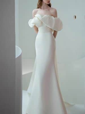 Satin Meerjungfrau Brautkleid