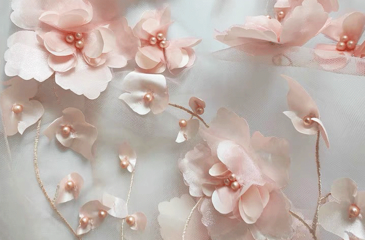 Brautkleid Färben rosa